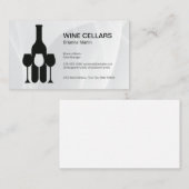 Wine Tasting Logo | Bottle | Glasses Afsprakenkaartje (Voorkant / Achterkant)