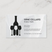 Wine Tasting Logo | Bottle | Glasses Afsprakenkaartje (Voorkant)
