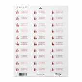 Wine Tasting Party Holiday Christmas Hand-Drawn Etiket (Full Sheet)