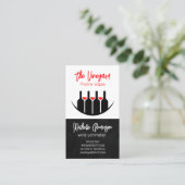 Wine Tastings | Bottles and Glasses  Visitekaartje (Staand voorkant)