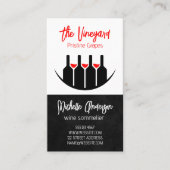 Wine Tastings | Bottles and Glasses  Visitekaartje (Voorkant)