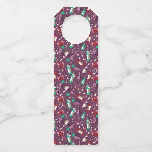 Wine Thank You Bottle Hanger Label (Voorkant)