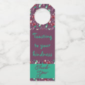 Wine Thank You Bottle Hanger Label (Achterkant)