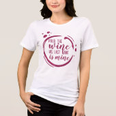 Wine Themed Bachelorette Group Bride Tri-Blend Shirt (Voorkant)