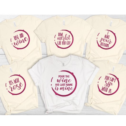 Wine-Themed Bride Tri-Blend Shirt