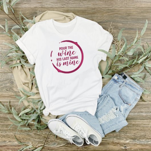 Wine-Themed Bride Tri-Blend Shirt