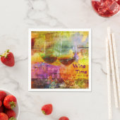 Wine Time Cocktail Napkins Servet (Insitu)