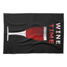 Wine Time Kitchen Towel