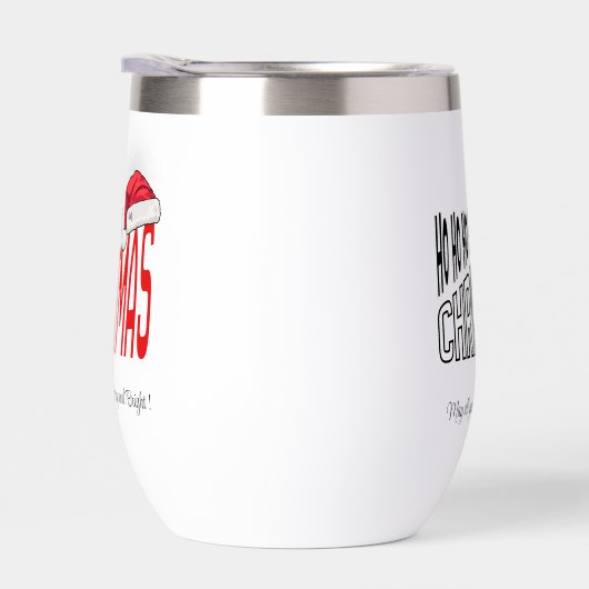 Wine Tumbler : It's Christmas (white) (Rechts)