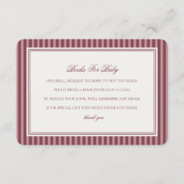 Wine Vineyard Club Old Money Books For Baby Shower Informatiekaartje
