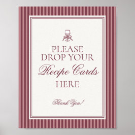 Wine Vineyard Club Old Money Share Recipe Bridal Poster