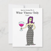 Wine Vixen Event Kaart (Voorkant)