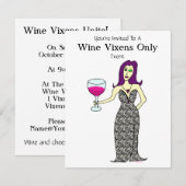 Wine Vixen Event Kaart (Voorkant / Achterkant)