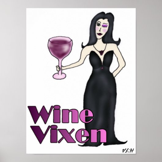 Wine Vixen Poster (Voorkant)