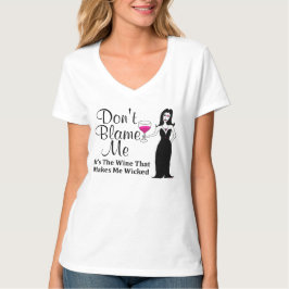 Wine Vixen: "Vergeef me niet, het is de wijn..." T-shirt