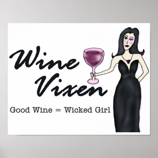 Wine Vixen WGirl Poster (Voorkant)