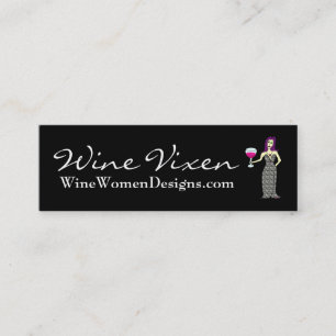 Wine Vixen, WineWomenDesign.com-profielkaart Mini Visitekaartje
