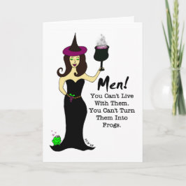 Wine Witch Anti-Valentijnsdag Kaart
