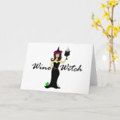 Wine Witch Kaart (Gele Bloem)