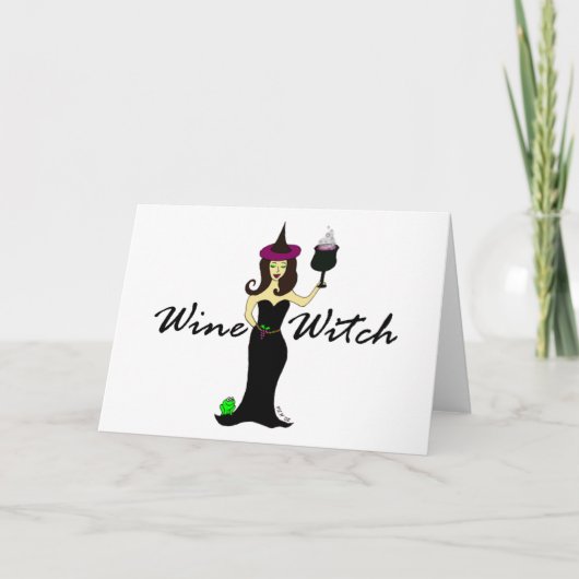 Wine Witch Kaart (Voorkant)