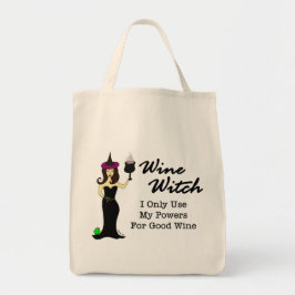 Wine Witch Shopping Bag Tote Bag