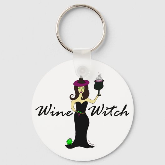 Wine Witch Sleutelhanger (Voorkant)