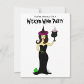 Wine Witch Wyed Wine Party Kaart (Voorkant)