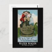 Wine Women Song 1910s Comic  Geïnspireerd Briefkaart (Voorkant / Achterkant)