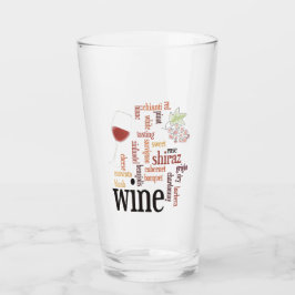 Wine Word Cloud Design Drink glas