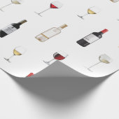 Wine Wrapping Paper Cadeaupapier (Hoek)
