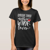 Wine  Yorkshire Terrier Mother T-shirt (Voorkant)