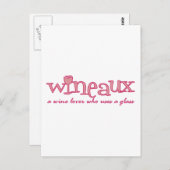 Wineaux gedefinieerd briefkaart (Voorkant / Achterkant)