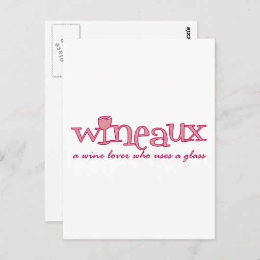 Wineaux gedefinieerd briefkaart (Voorkant / Achterkant)
