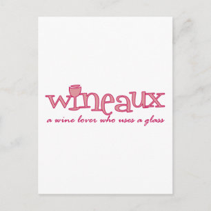 Wineaux gedefinieerd briefkaart