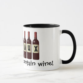 Wineaux-wijnflessen Lineup: kan wijn bevatten Mok