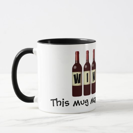 Wineaux-wijnflessen Lineup: kan wijn bevatten Mok (Links)