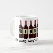 Wineaux-wijnflessen Lineup: kan wijn bevatten Mok (Voorkant links)