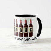 Wineaux-wijnflessen Lineup: kan wijn bevatten Mok (Voorkant rechts)