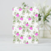 Winecups and Asters - Peak Summer - Thank You Card Bedankkaart (Staand voorkant)