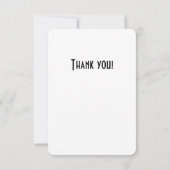 Winecups and Asters - Peak Summer - Thank You Card Bedankkaart (Achterkant)