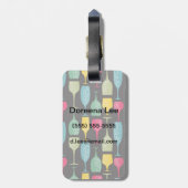 Wineglass Bagagelabel (Achterkant verticaal)
