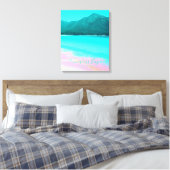 Wineglass Bay Tasmania Australië Canvas Afdruk (Insitu (Slaapkamer))