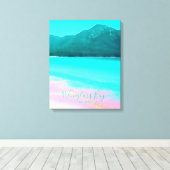 Wineglass Bay Tasmania Australië Canvas Afdruk (Insitu (Houten vloer))