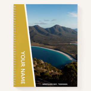 Wineglass Bay, Tasmanië, Australië, Goud Notitieboek