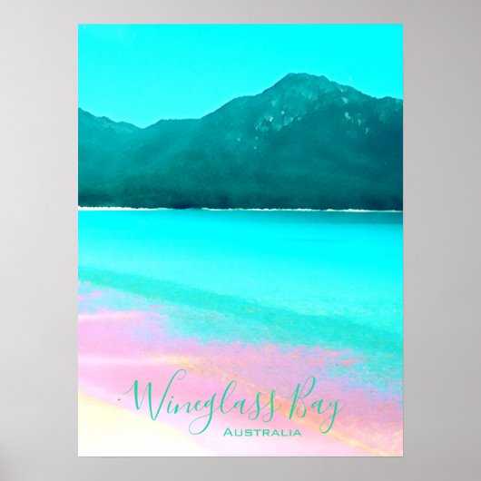 Wineglass Bay Tasmanië Australië Poster (Voorkant)