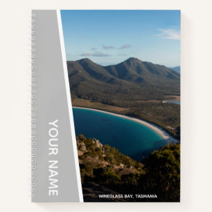 Wineglass Bay, Tasmanië, Australië, Zilver Notitieboek