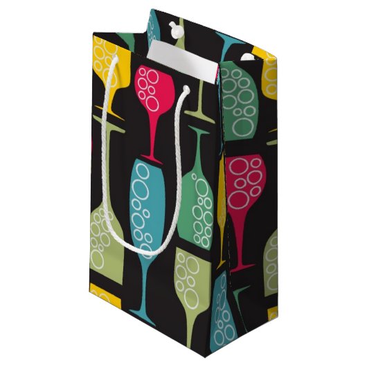 Wineglass Klein Cadeauzakje (Voorkant Gekanteld)