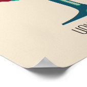 Wineglass Mid Century Modern Poster - (Hoek)