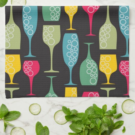 Wineglass Theedoek (Gevouwen)