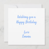 Winegum Birthday Kaart (Achterkant)